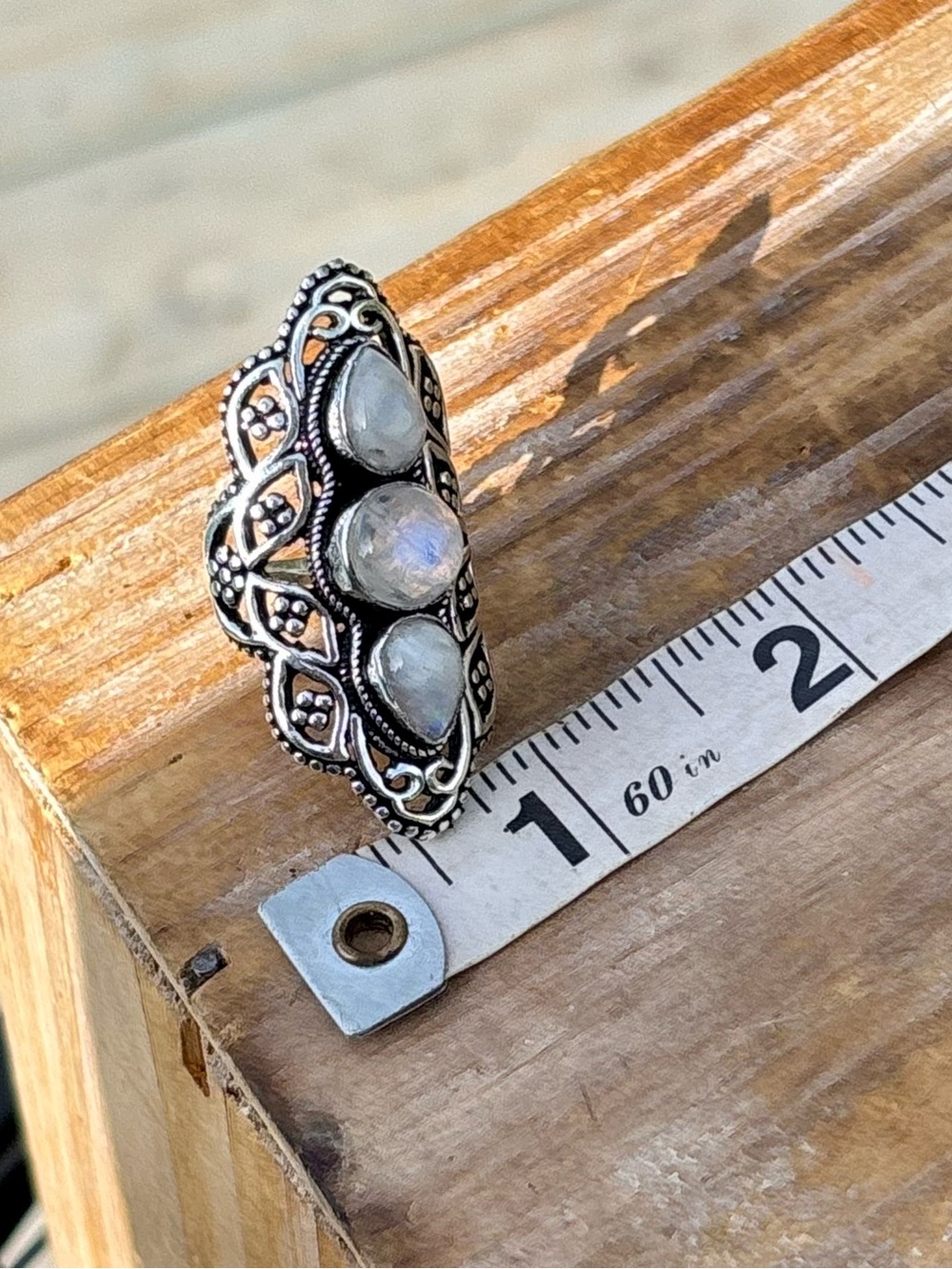 NEW! Moonstone Statement Ring - Picture 14 of 14